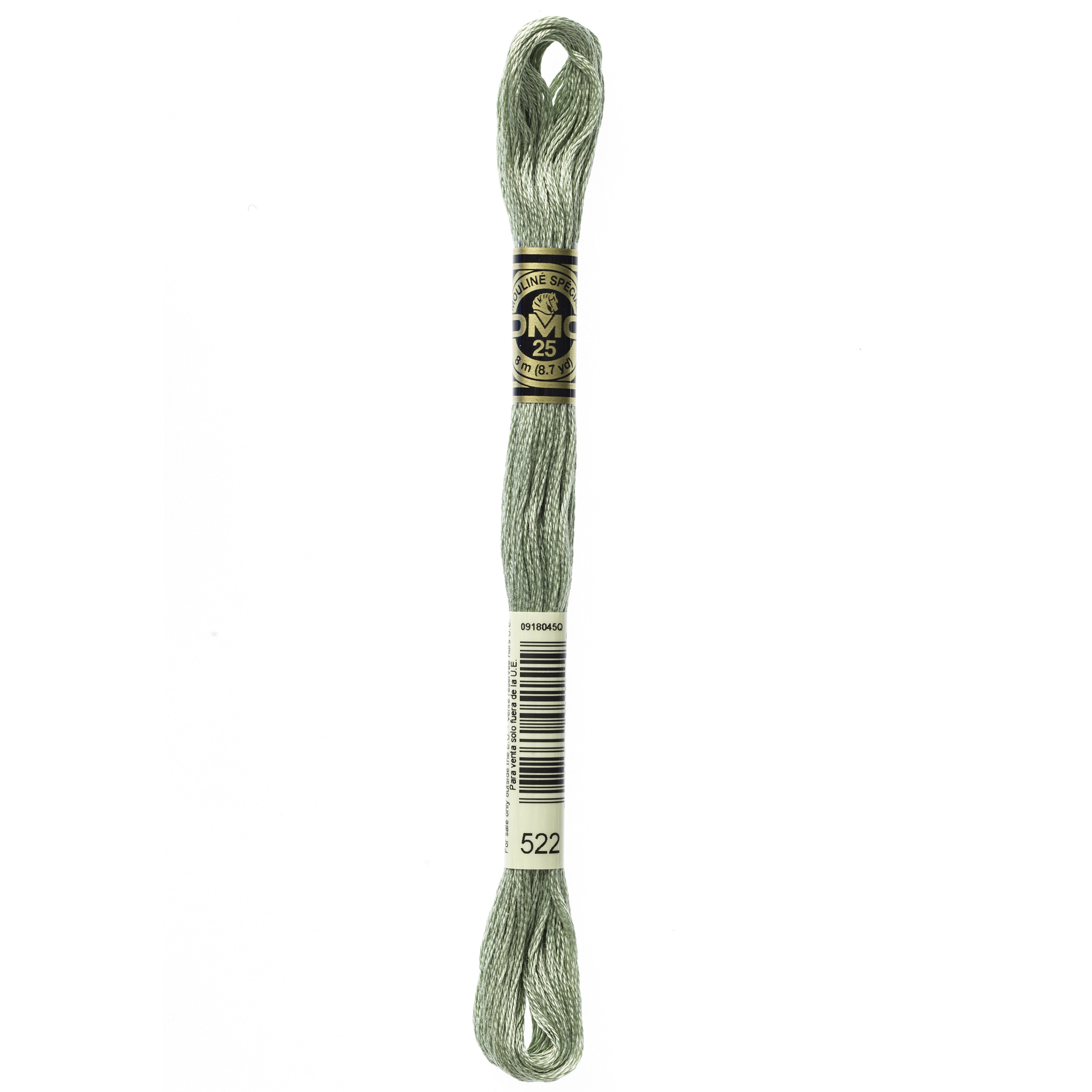 One skein of DMC Mouliné Stranded Cotton thread Colour code 522