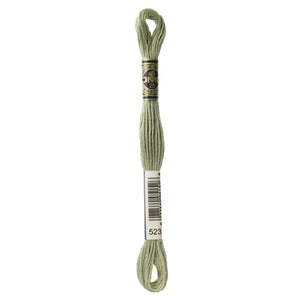 One skein of DMC Mouliné Stranded Cotton thread Colour code 523