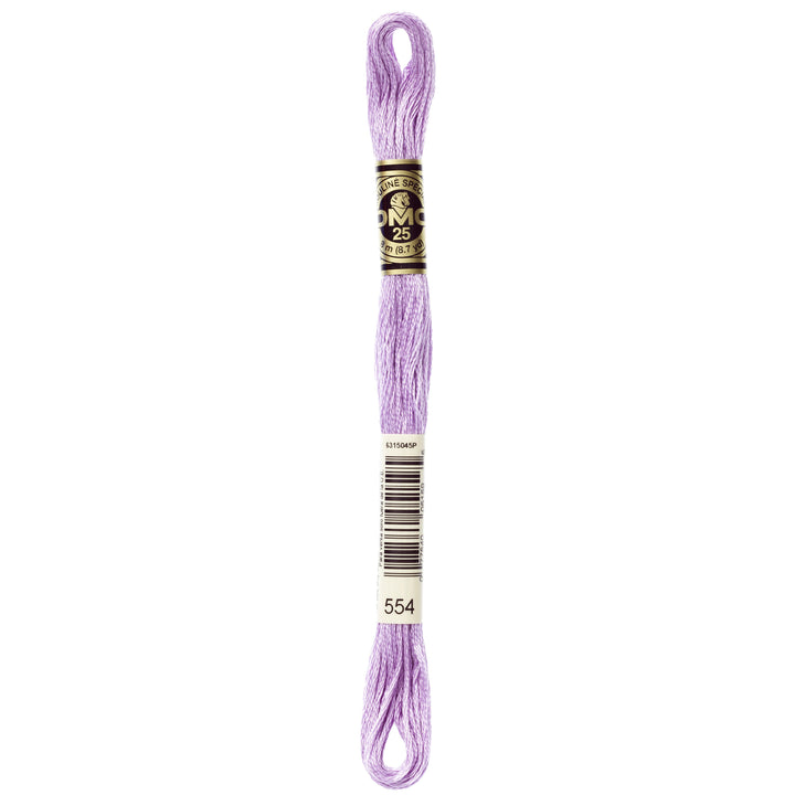 One skein of DMC Mouliné Stranded Cotton thread Colour code 554