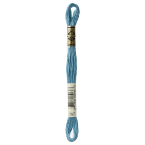 One skein of DMC Mouliné Stranded Cotton thread Colour code 597