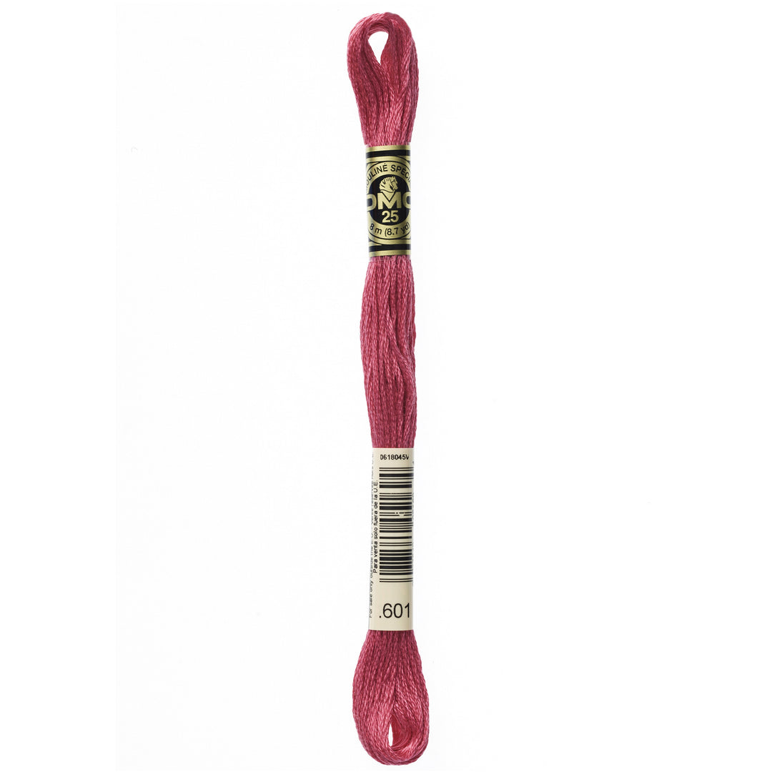 One skein of DMC Mouliné Stranded Cotton thread Colour code 601