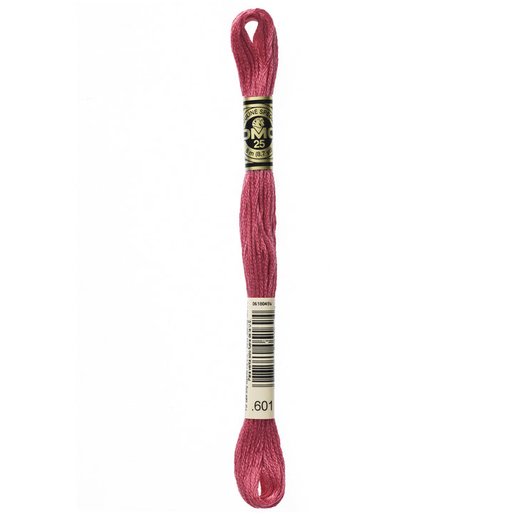 One skein of DMC Mouliné Stranded Cotton thread Colour code 601