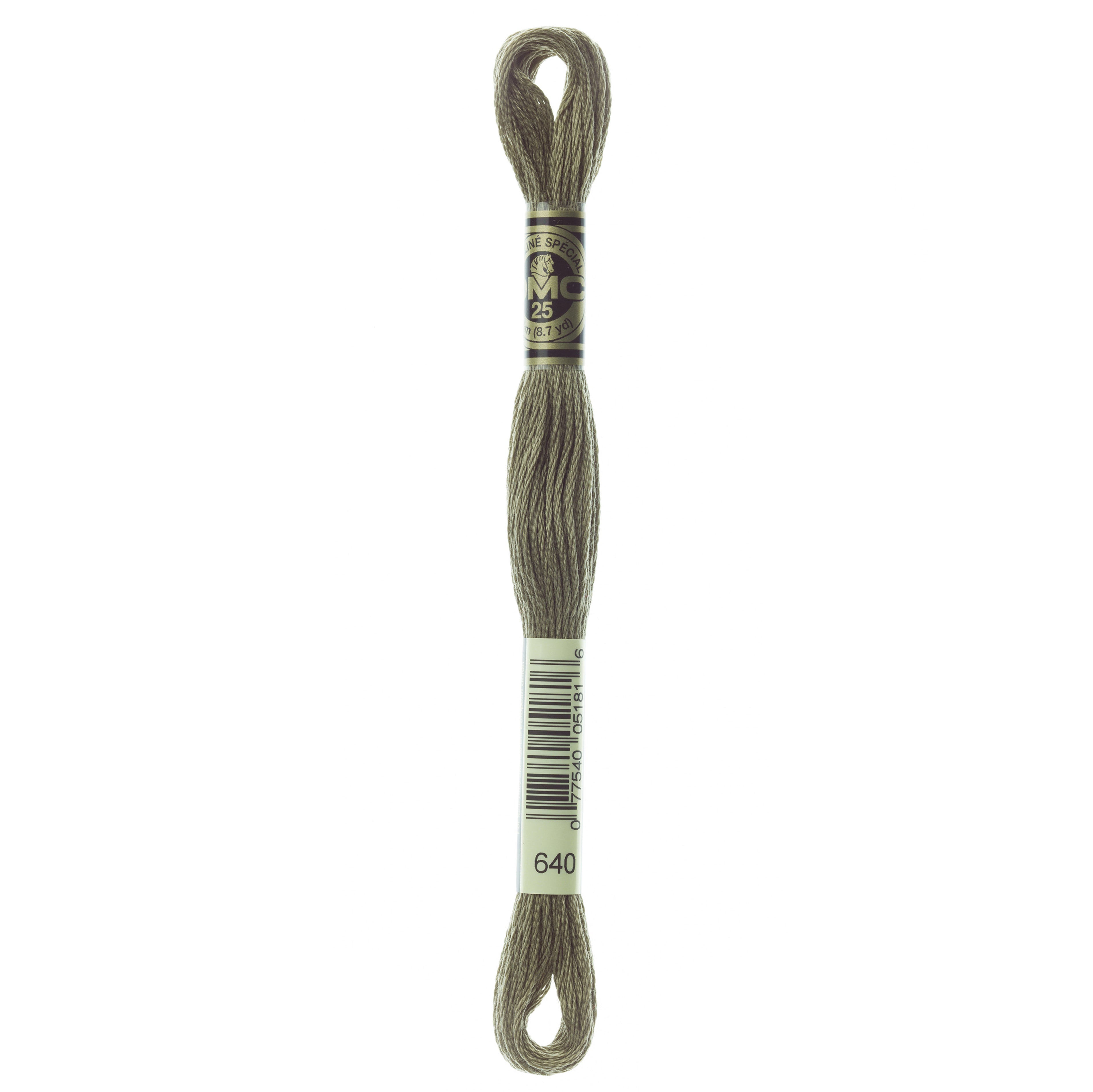 One skein of DMC Mouliné Stranded Cotton thread Colour code 640