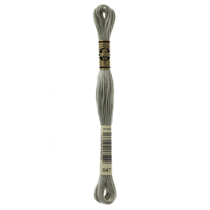 One skein of DMC Mouliné Stranded Cotton thread Colour code 647