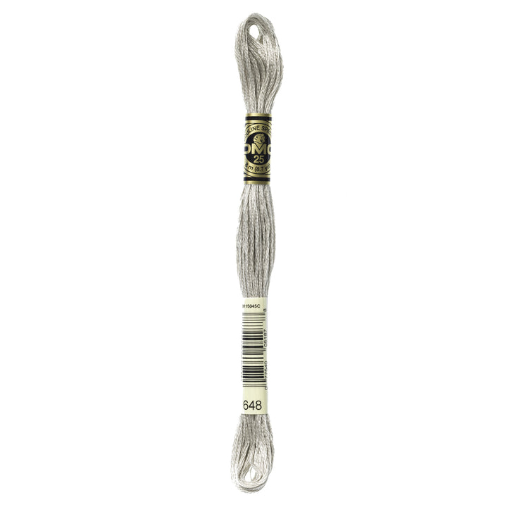 One skein of DMC Mouliné Stranded Cotton thread Colour code 648