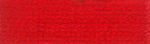 A colour swatch of DMC Mouliné Stranded Cotton thread Colour code 666