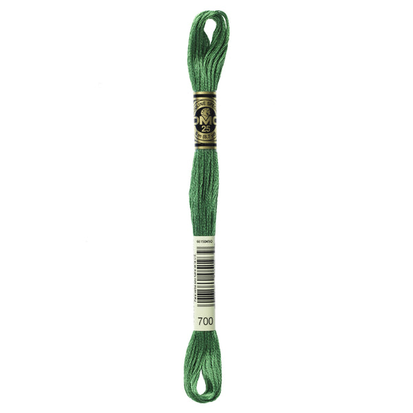 One skein of DMC Mouliné Stranded Cotton thread Colour code 700
