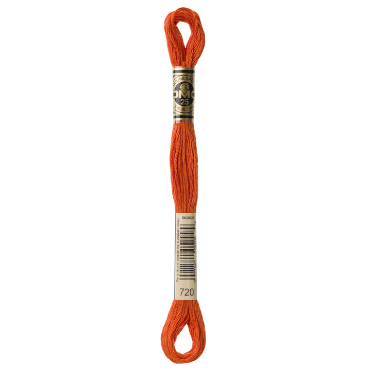 One skein of DMC Mouliné Stranded Cotton thread Colour code 720