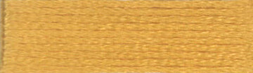 A colour swatch of DMC Mouliné Stranded Cotton thread Colour code 728