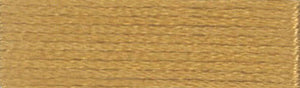 A colour swatch of DMC Mouliné Stranded Cotton thread Colour code 729