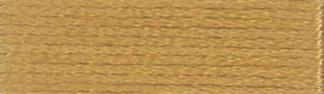 A colour swatch of DMC Mouliné Stranded Cotton thread Colour code 729