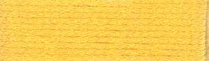 A colour swatch of DMC Mouliné Stranded Cotton thread Colour code 743