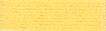 A colour swatch of DMC Mouliné Stranded Cotton thread Colour code 744