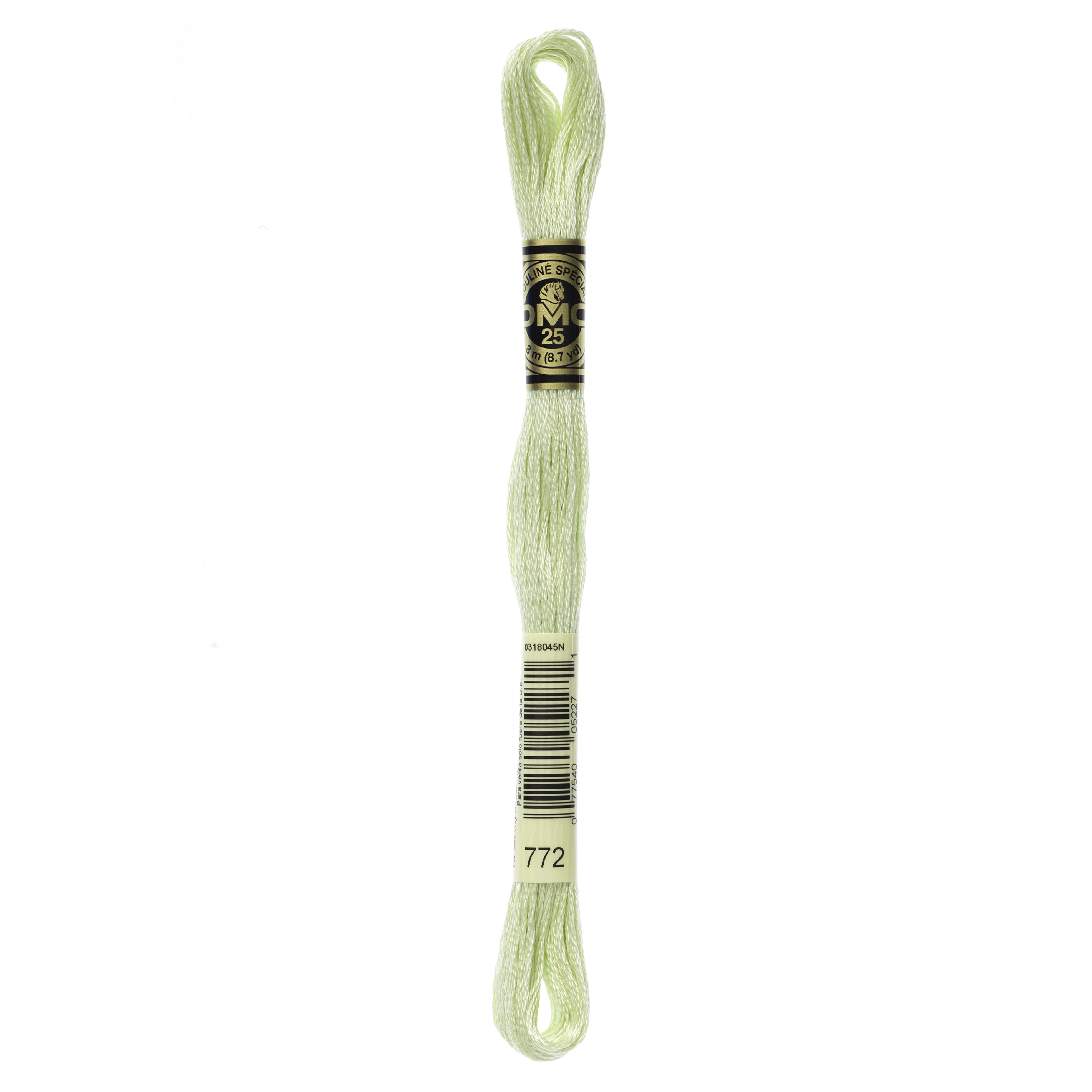 One skein of DMC Mouliné Stranded Cotton thread Colour code 772