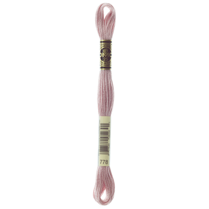 One skein of DMC Mouliné Stranded Cotton thread Colour code 778