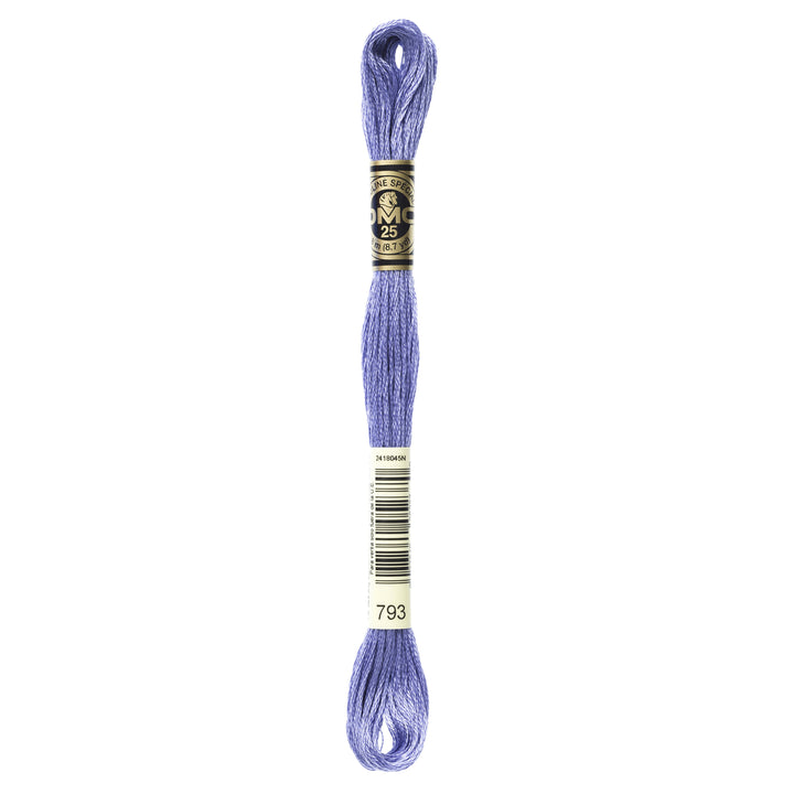 One skein of DMC Mouliné Stranded Cotton thread Colour code 793