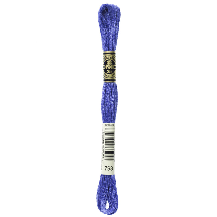 One skein of DMC Mouliné Stranded Cotton thread Colour code 798