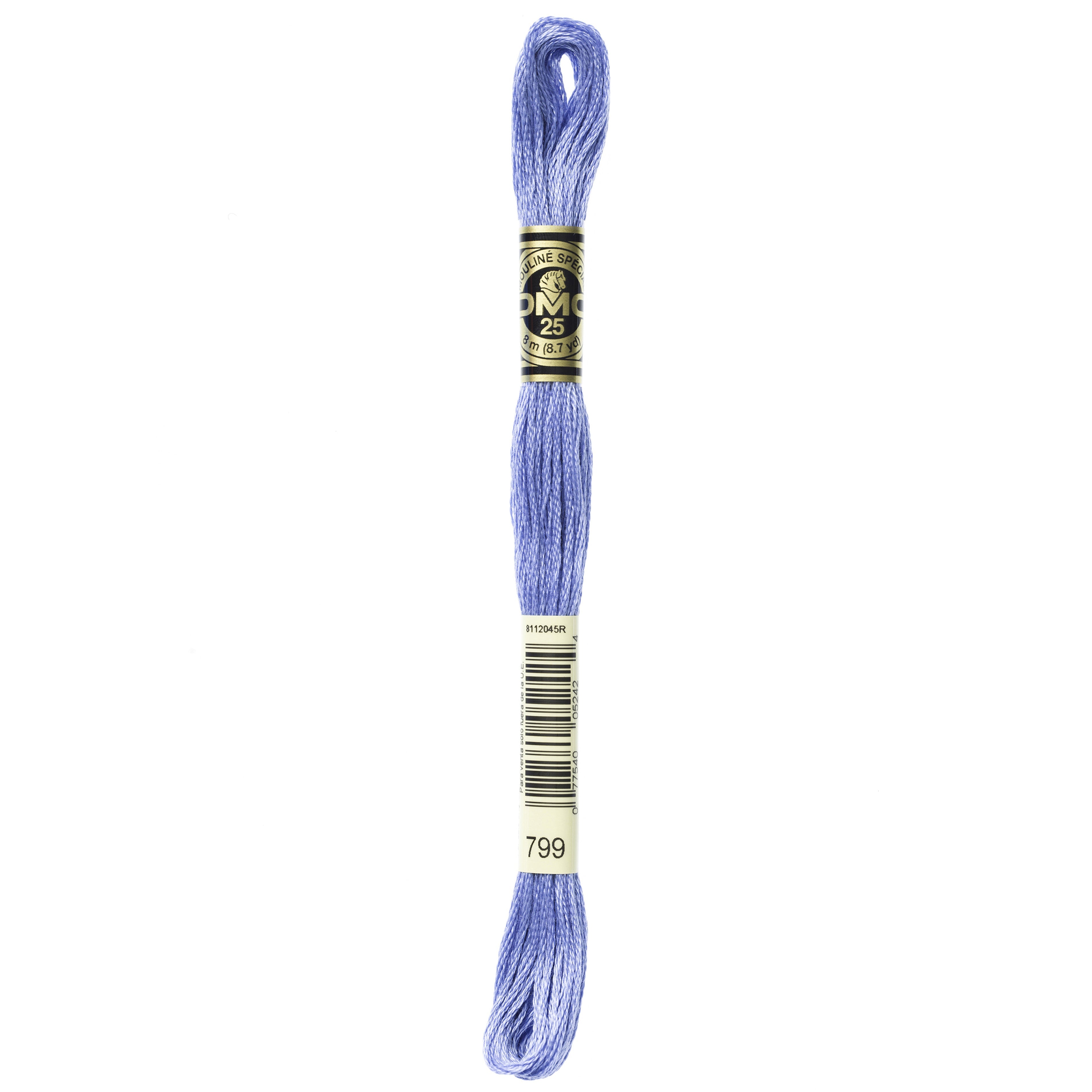 One skein of DMC Mouliné Stranded Cotton thread Colour code 799