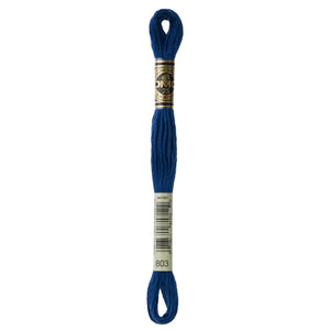 One skein of DMC Mouliné Stranded Cotton thread Colour code 803