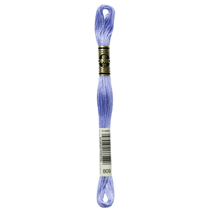 One skein of DMC Mouliné Stranded Cotton thread Colour code 809