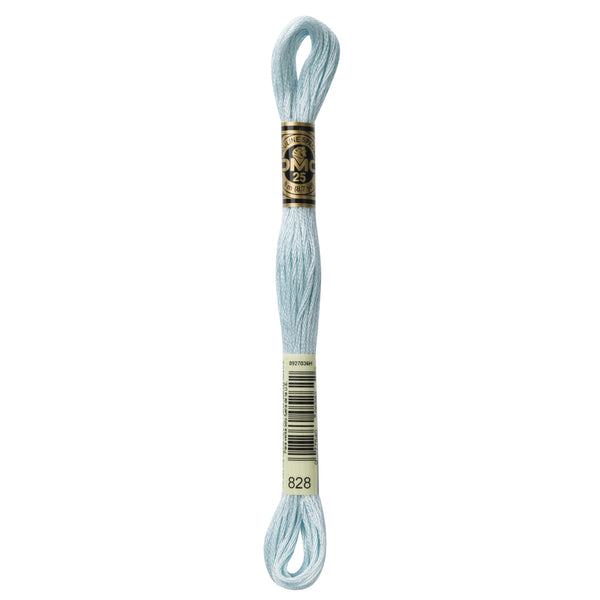 One skein of DMC Mouliné Stranded Cotton thread Colour code 828