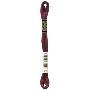 One skein of DMC Mouliné Stranded Cotton thread Colour code 902