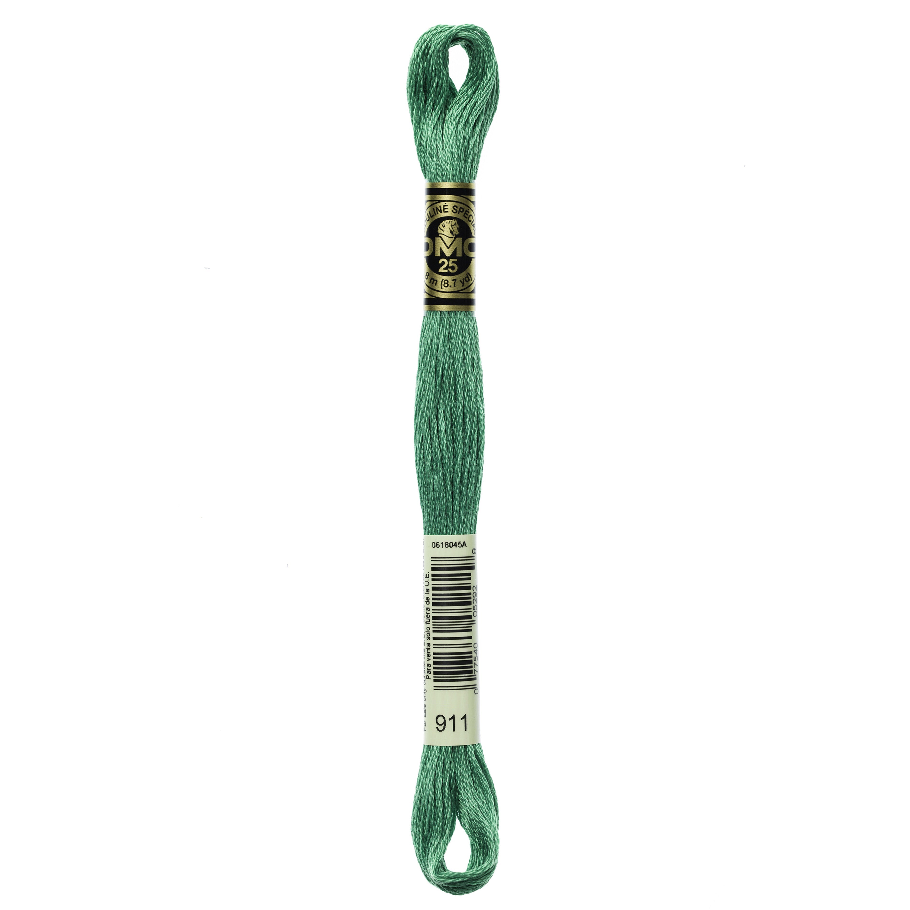 One skein of DMC Mouliné Stranded Cotton thread Colour code 911