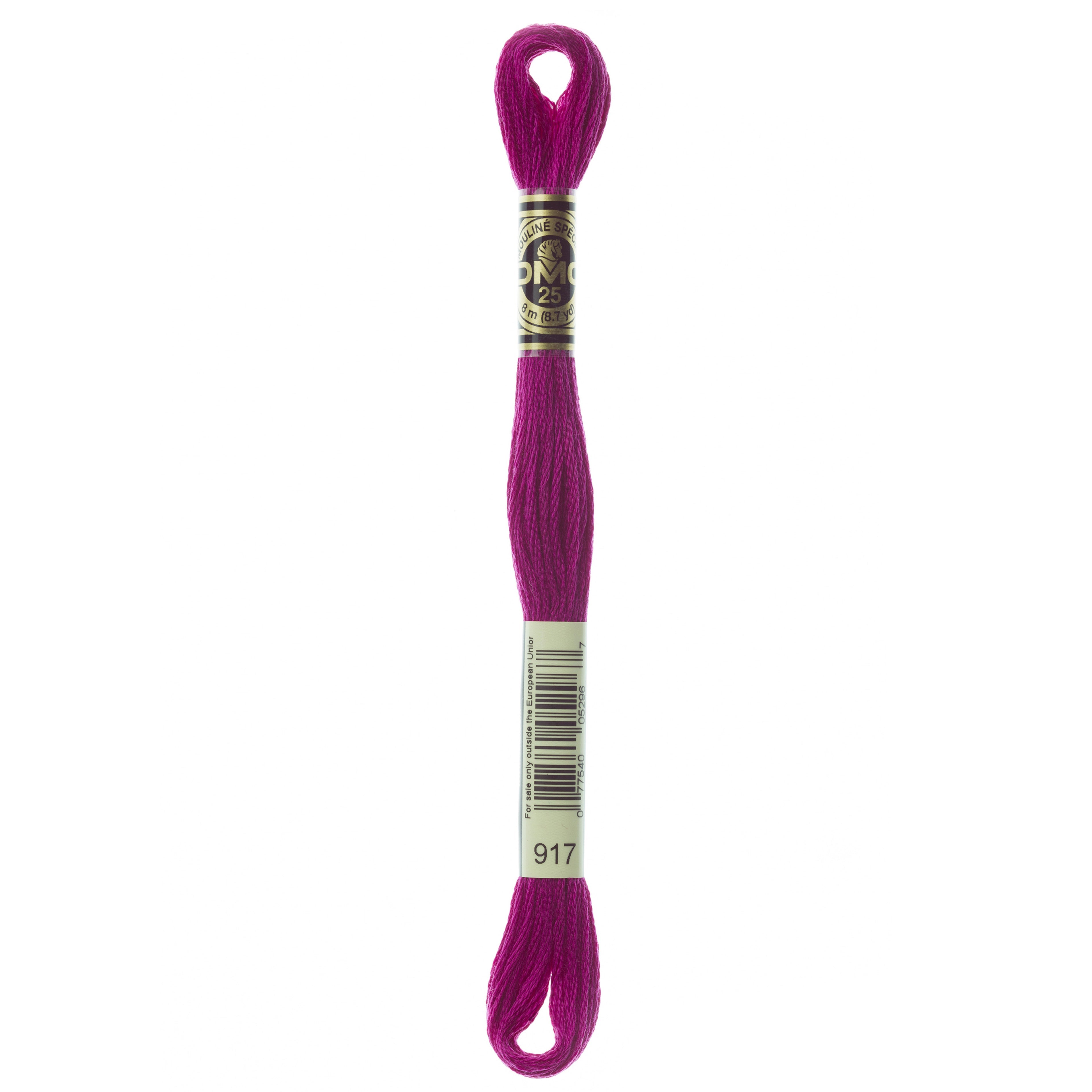 One skein of DMC Mouliné Stranded Cotton thread Colour code 917