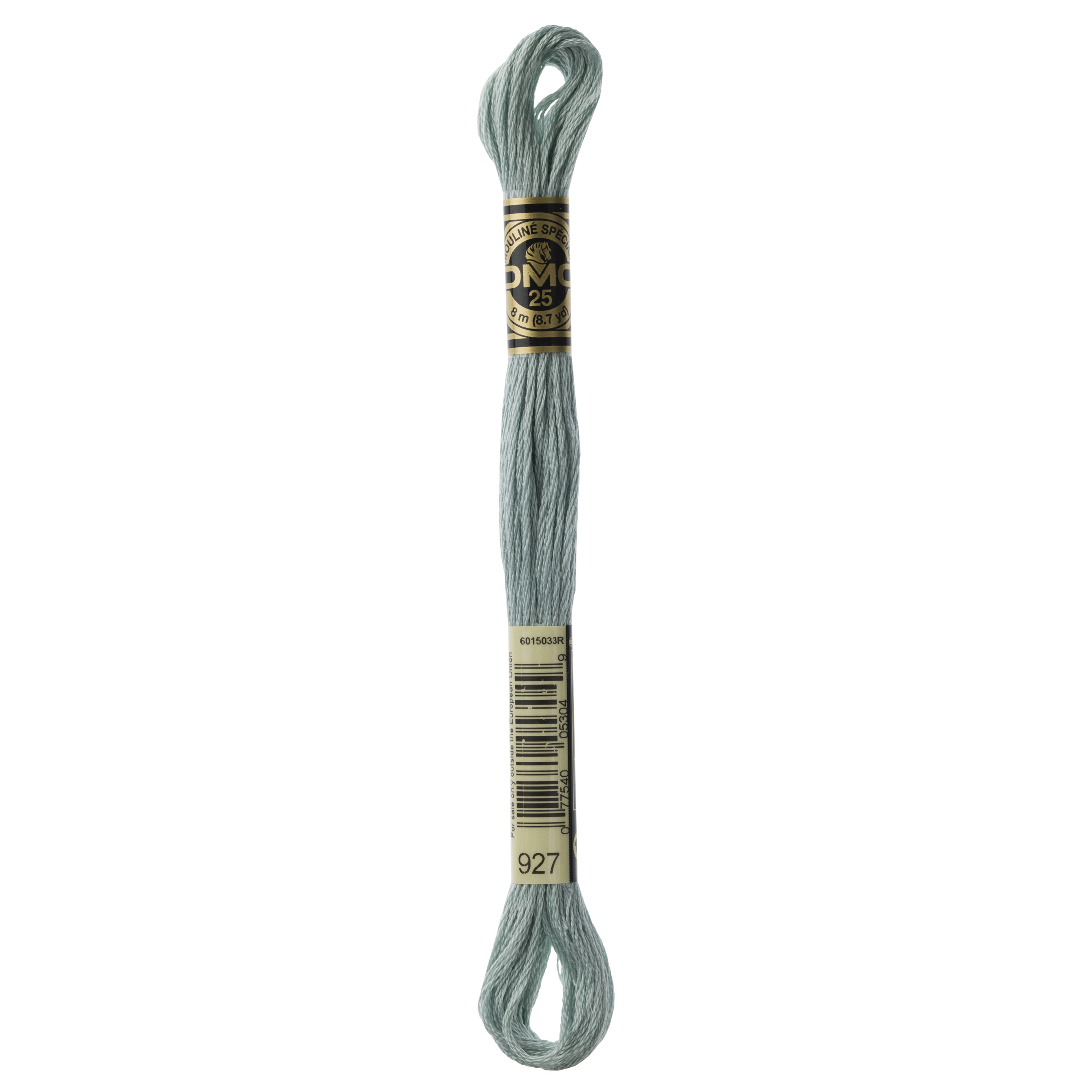 One skein of DMC Mouliné Stranded Cotton thread Colour code 927