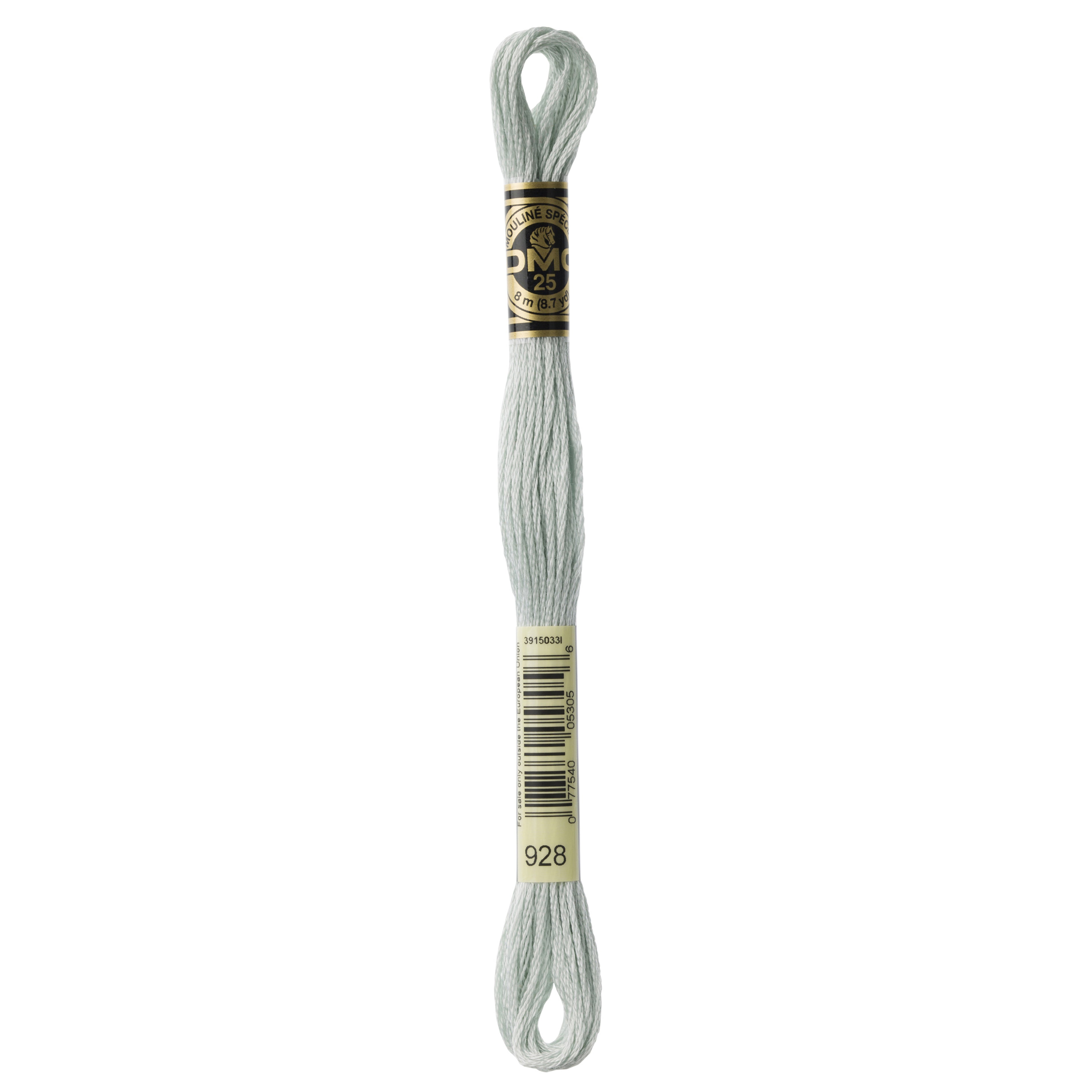 One skein of DMC Mouliné Stranded Cotton thread Colour code 928