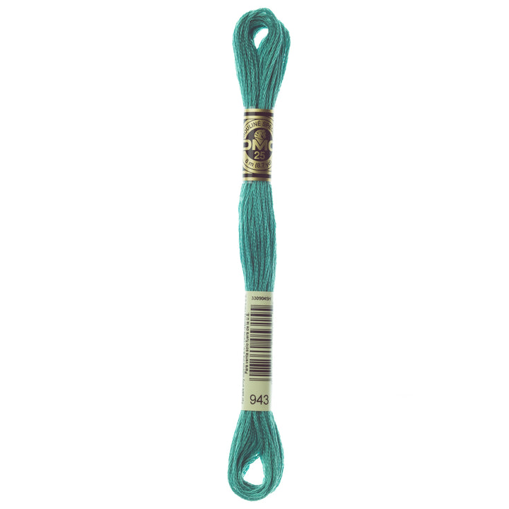 One skein of DMC Mouliné Stranded Cotton thread Colour code 943