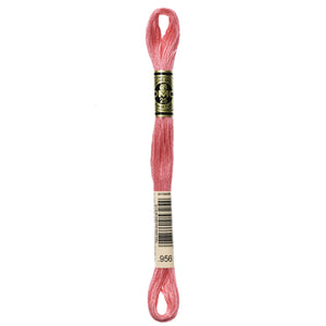 One skein of DMC Mouliné Stranded Cotton thread Colour code 956