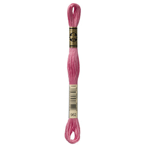 One skein of DMC Mouliné Stranded Cotton thread Colour code 962