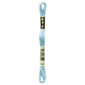 One skein of DMC Mouliné Stranded Cotton thread Colour code 964