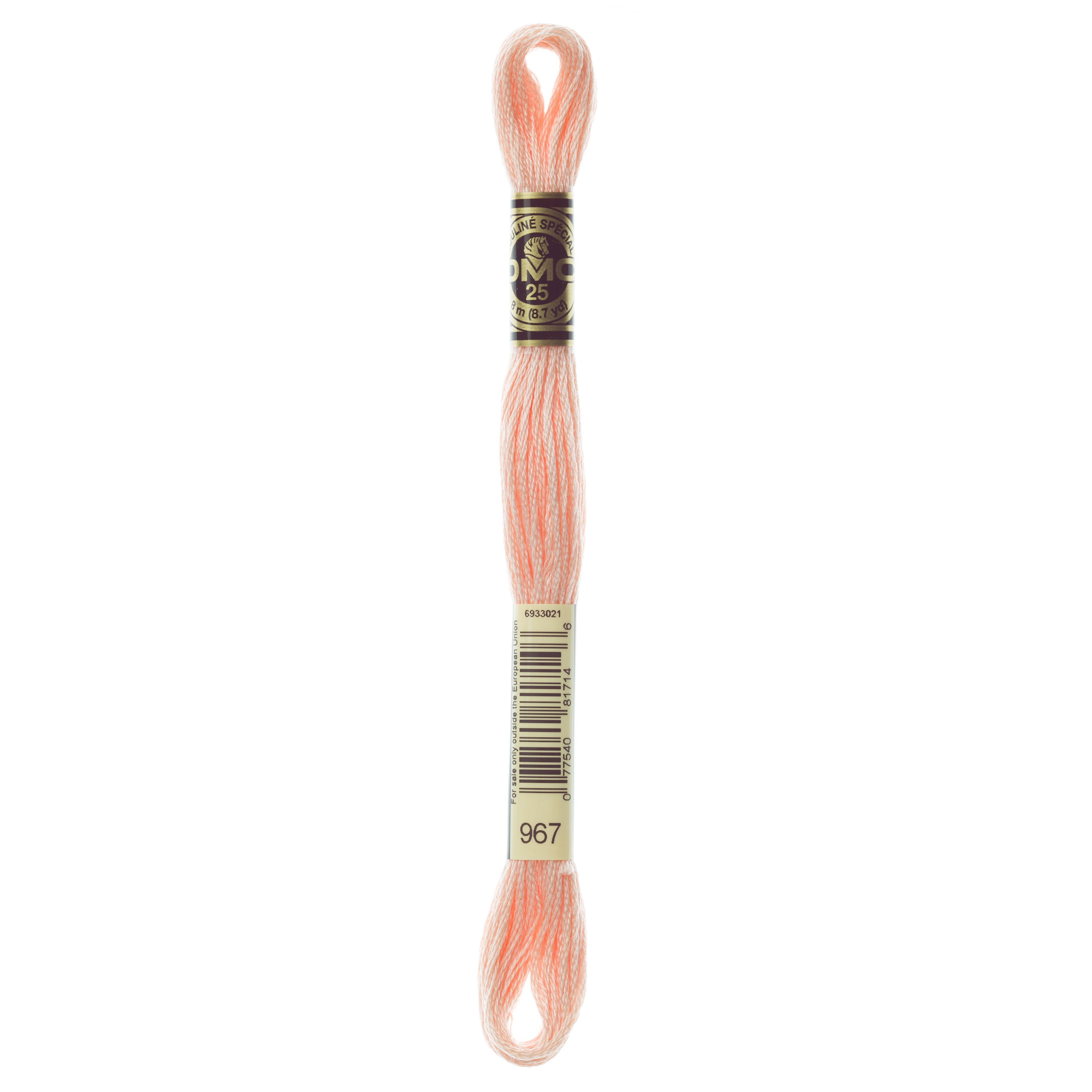 One skein of DMC Mouliné Stranded Cotton thread Colour code 967