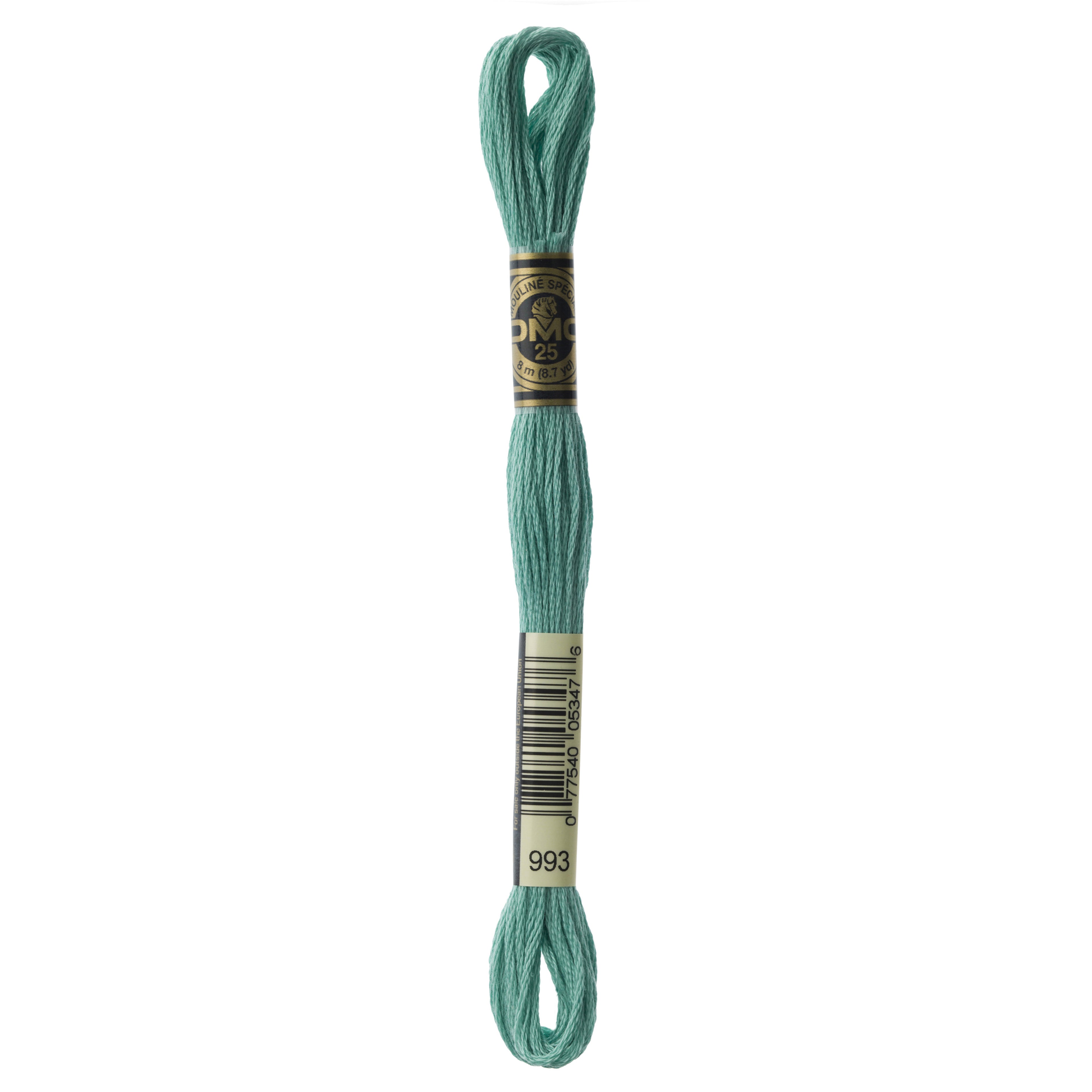 One skein of DMC Mouliné Stranded Cotton thread Colour code 993