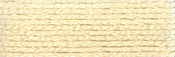 A colour swatch of DMC Mouliné Stranded Cotton thread Colour code ECRU