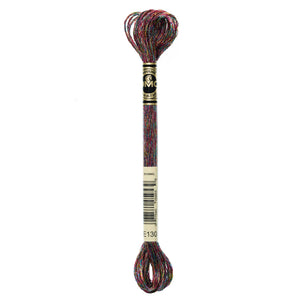 One skein of DMC Mouliné Light Effects Stranded thread Colour code E130