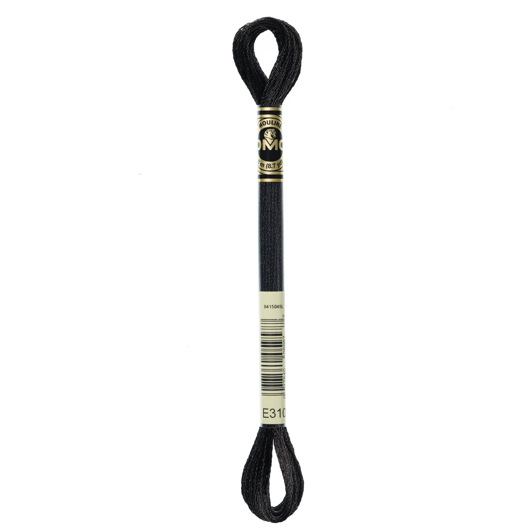 One skein of DMC Mouliné Light Effects Stranded thread Colour code E310
