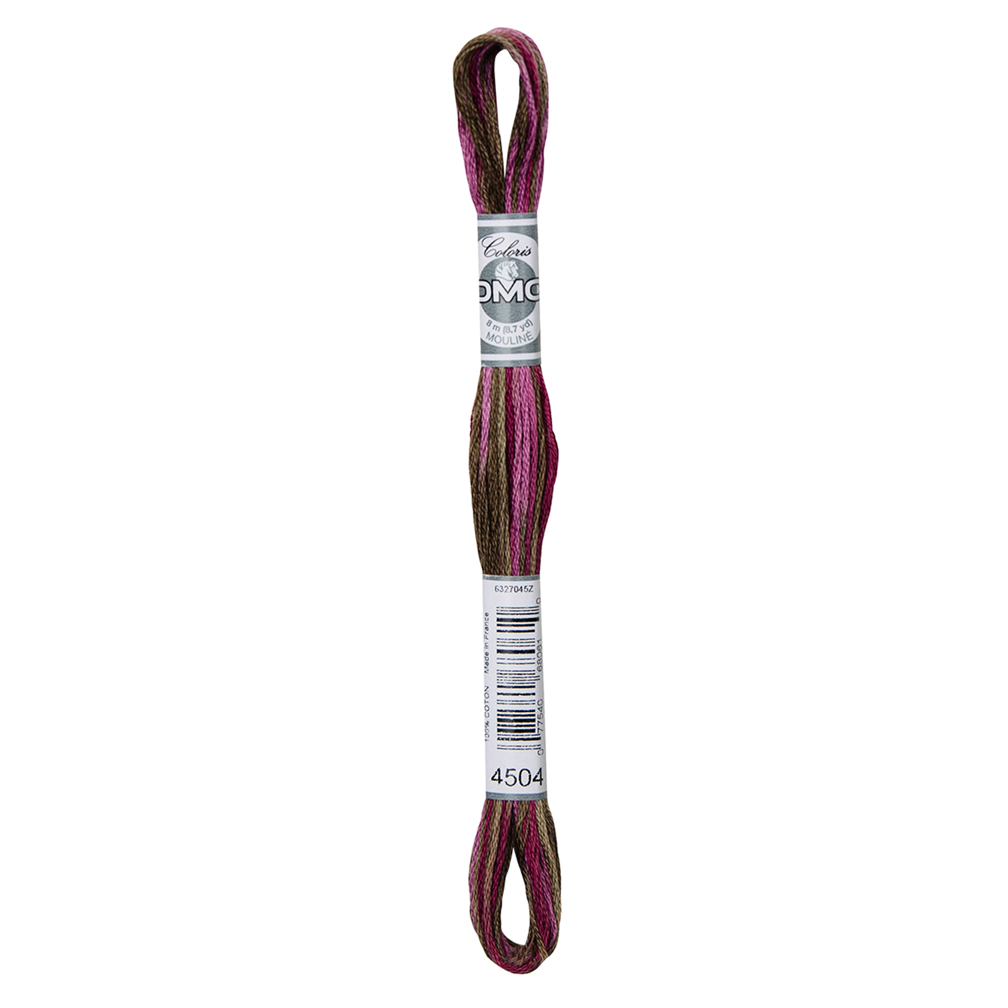 One skein of DMC Mouliné Coloris Stranded Cotton thread Colour code 4504
