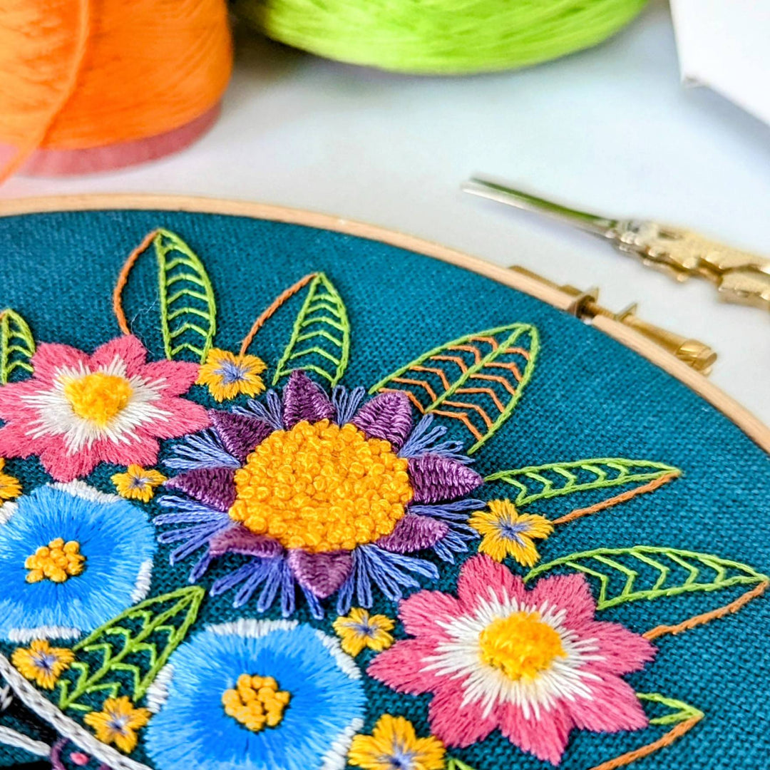 Flower Vase Embroidery Kit