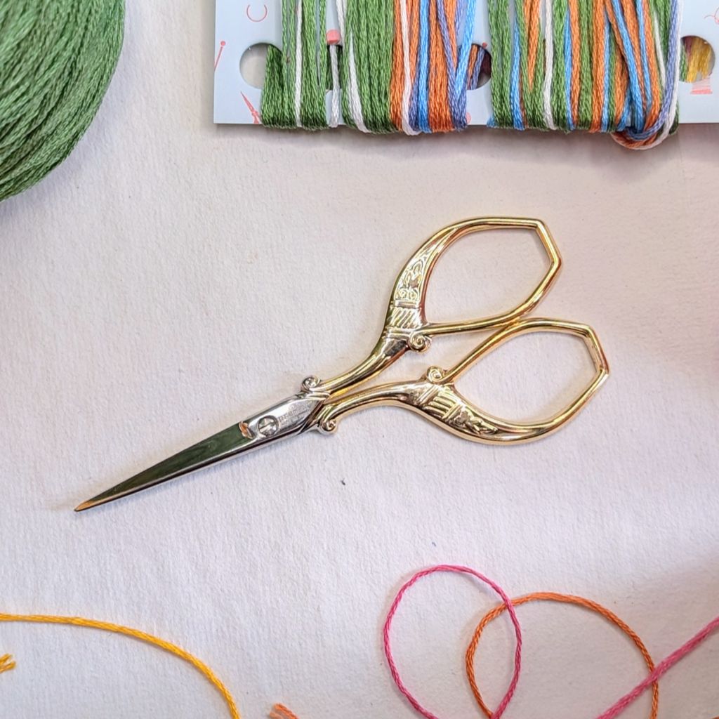 Gold Plated Embroidery Scissors