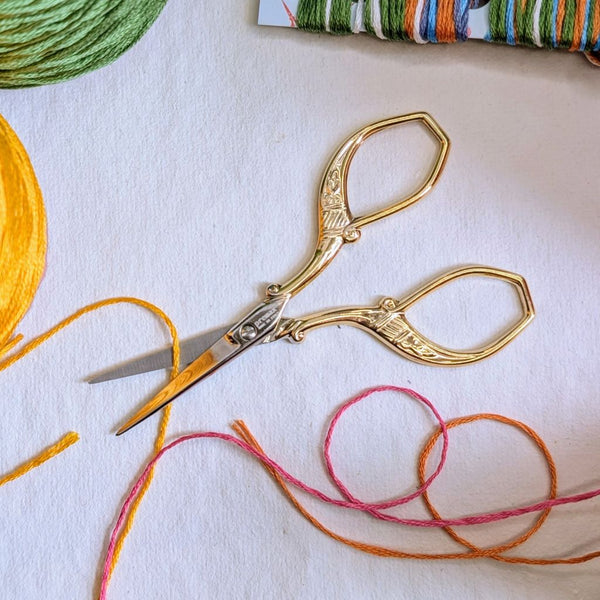 Gold Plated Embroidery Scissors