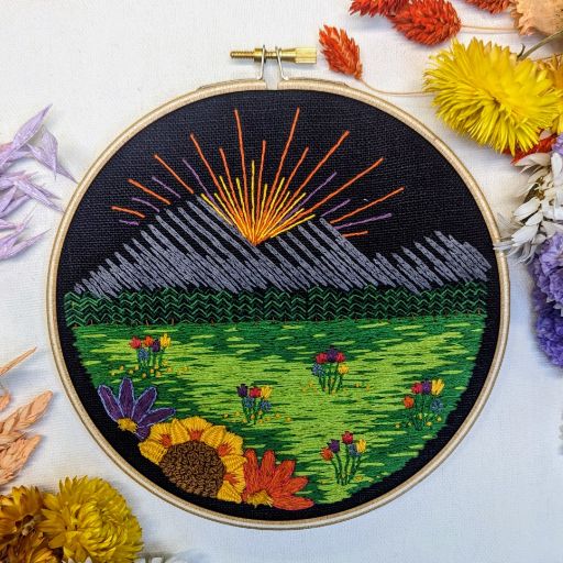 Mountain Meadow Embroidery Kit