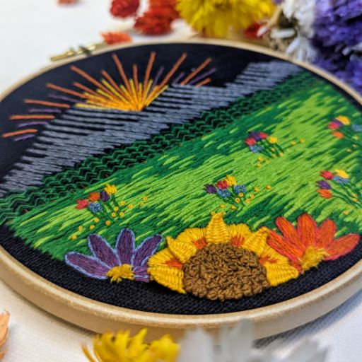Mountain Meadow Embroidery Pattern