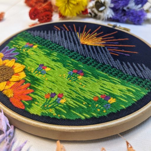Mountain Meadow Embroidery Pattern