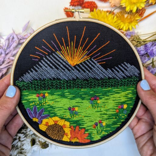 Mountain Meadow Embroidery Kit