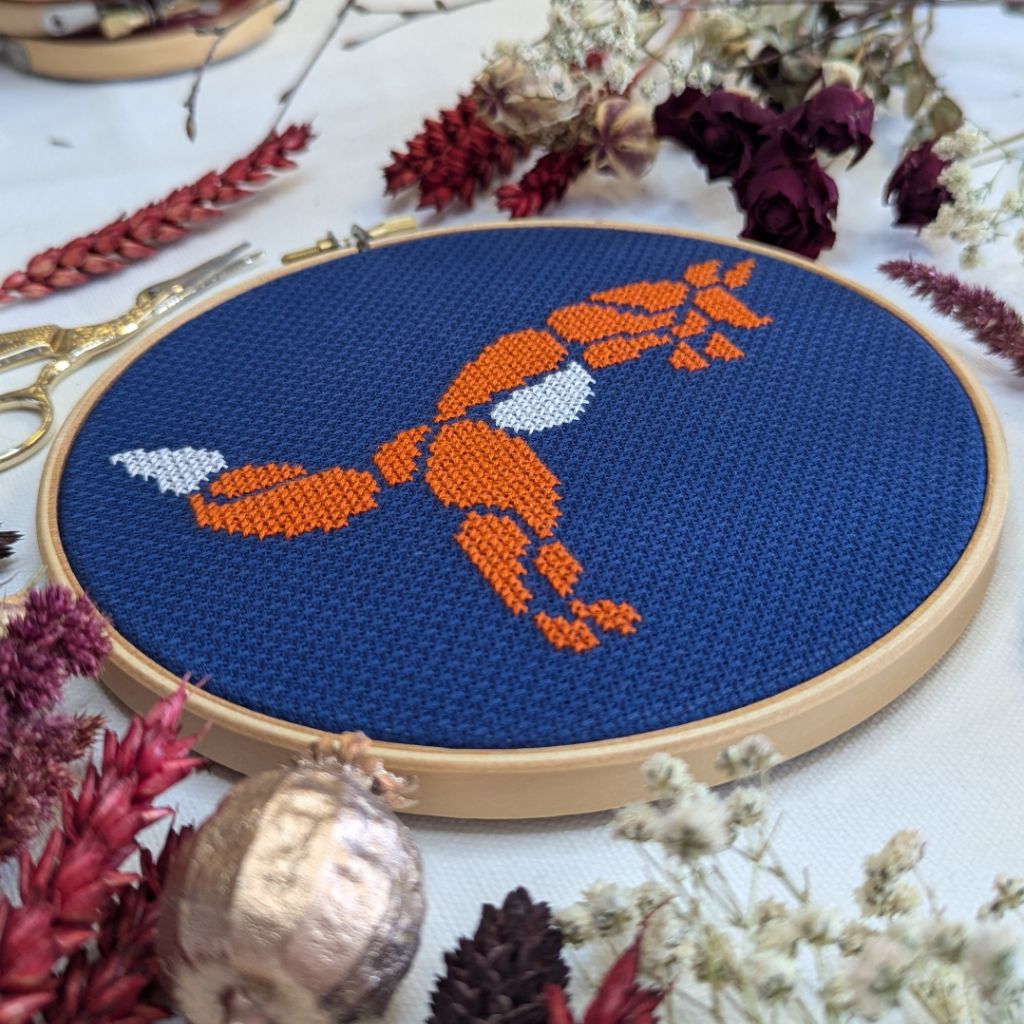 Paisley Fox Cross Stitch Kit