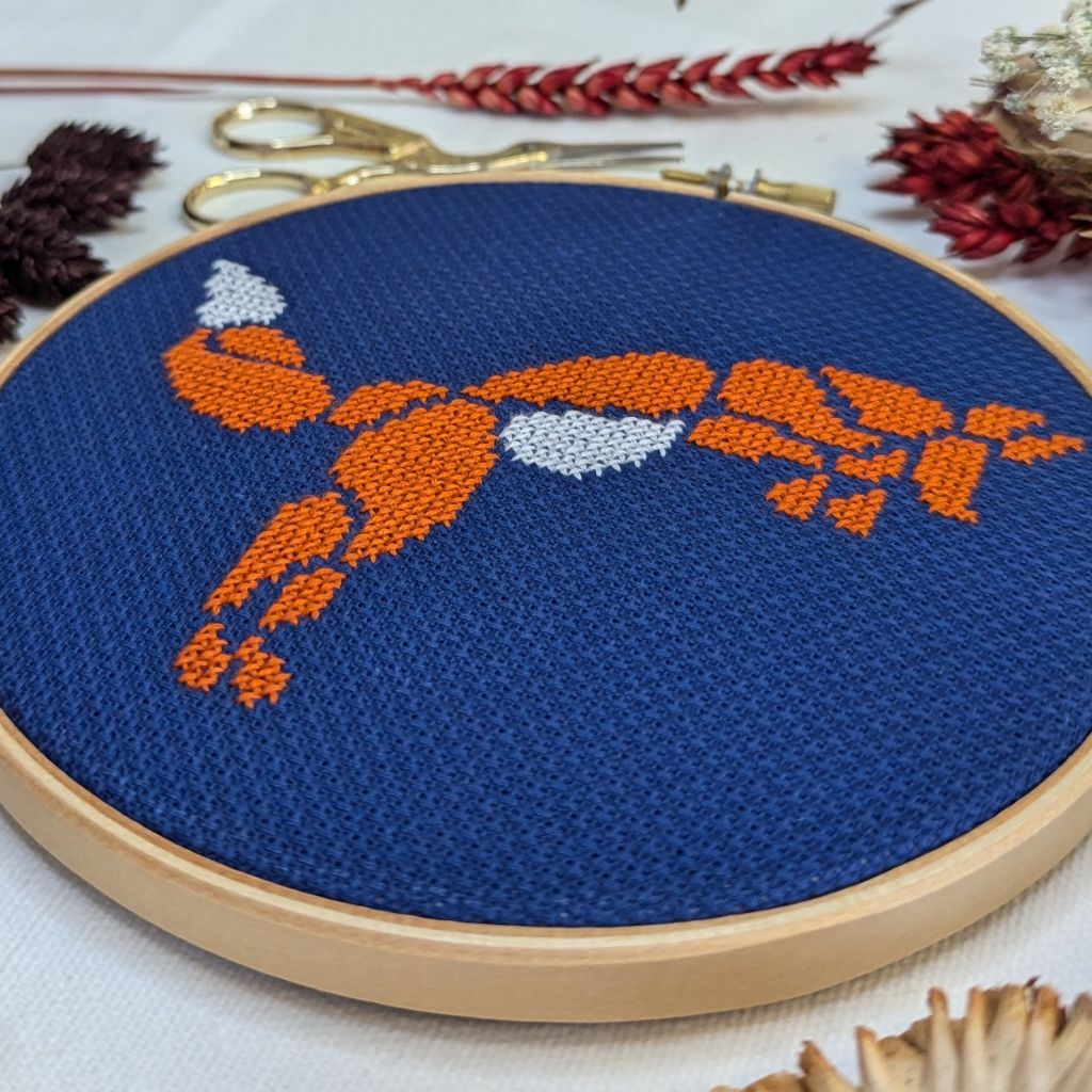 Paisley Fox Cross Stitch Kit