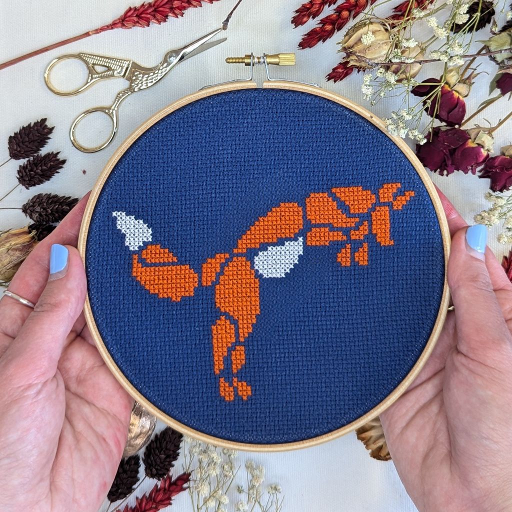 Paisley Fox Cross Stitch Kit